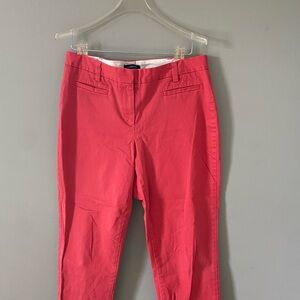 Lands' End Coral Mid-Rise cropped ankle Pants size 10
